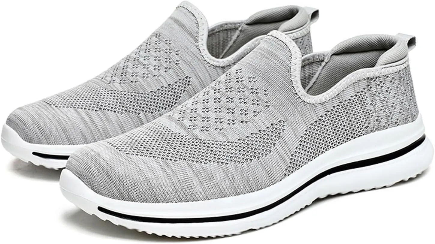 Lightweight Breathable Mesh Men's Shoes, Fashionable Sneakers for Spring/Summer Casual Wear, Ideal for Work and Weekend Outings Casual Socks Shoes Mens with Comfort Sole and Arch Support