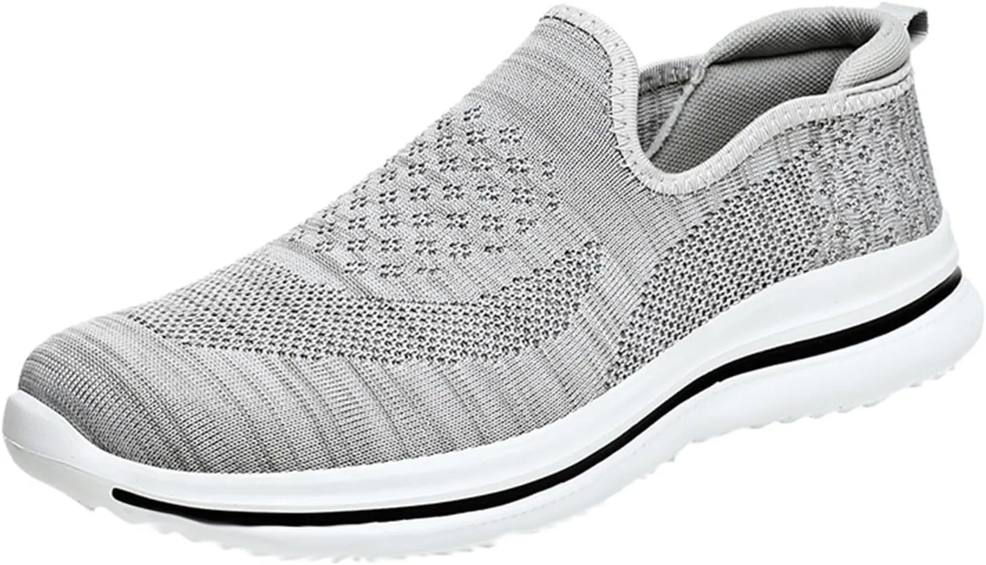 Lightweight Breathable Mesh Men's Shoes, Fashionable Sneakers for Spring/Summer Casual Wear, Ideal for Work and Weekend Outings Casual Socks Shoes Mens with Comfort Sole and Arch Support