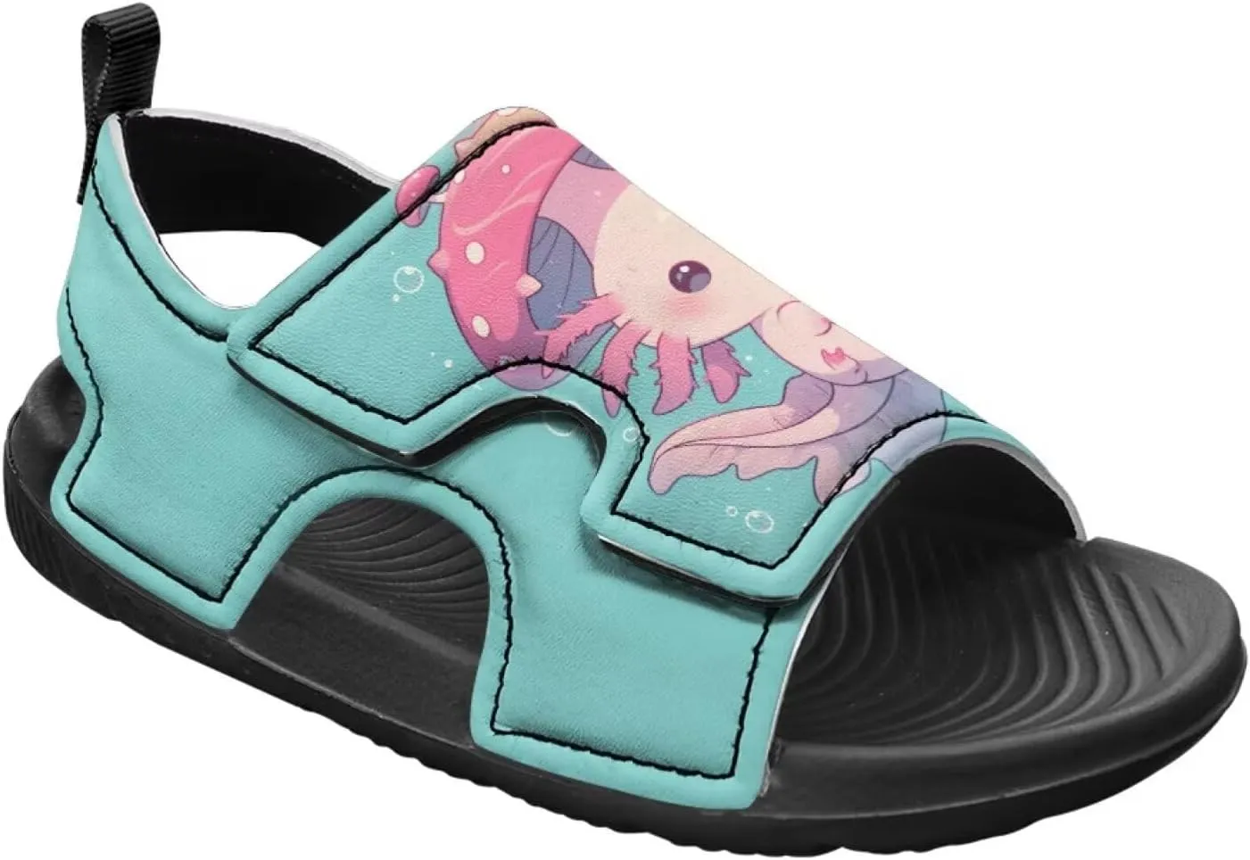Little Girls Axolotl Star Sport Sandals Kids Toddler Causal Open Toe Outdoor Summer Shoes Hiking Water Sandals