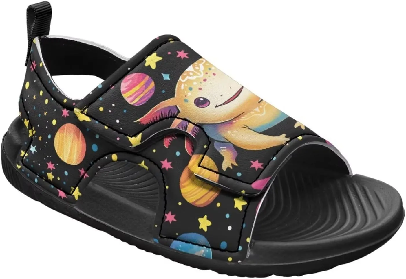 Little Girls Axolotl Star Sport Sandals Kids Toddler Causal Open Toe Outdoor Summer Shoes Hiking Water Sandals