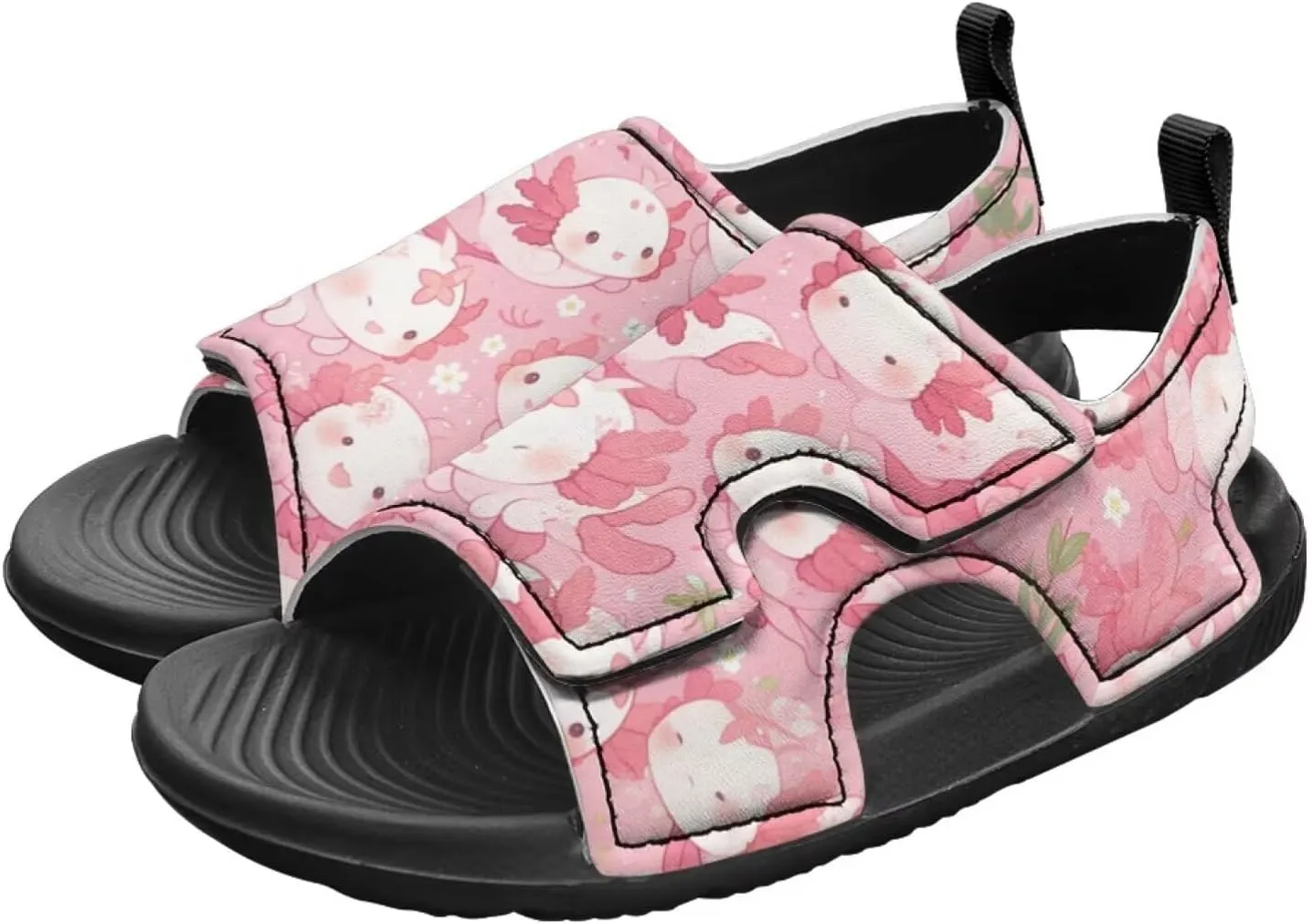 Little Girls Axolotl Star Sport Sandals Kids Toddler Causal Open Toe Outdoor Summer Shoes Hiking Water Sandals