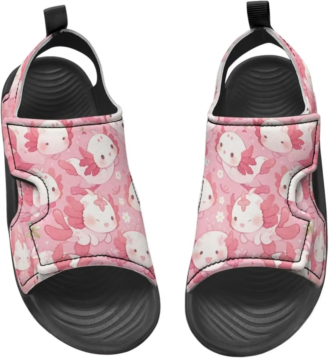 Little Girls Axolotl Star Sport Sandals Kids Toddler Causal Open Toe Outdoor Summer Shoes Hiking Water Sandals