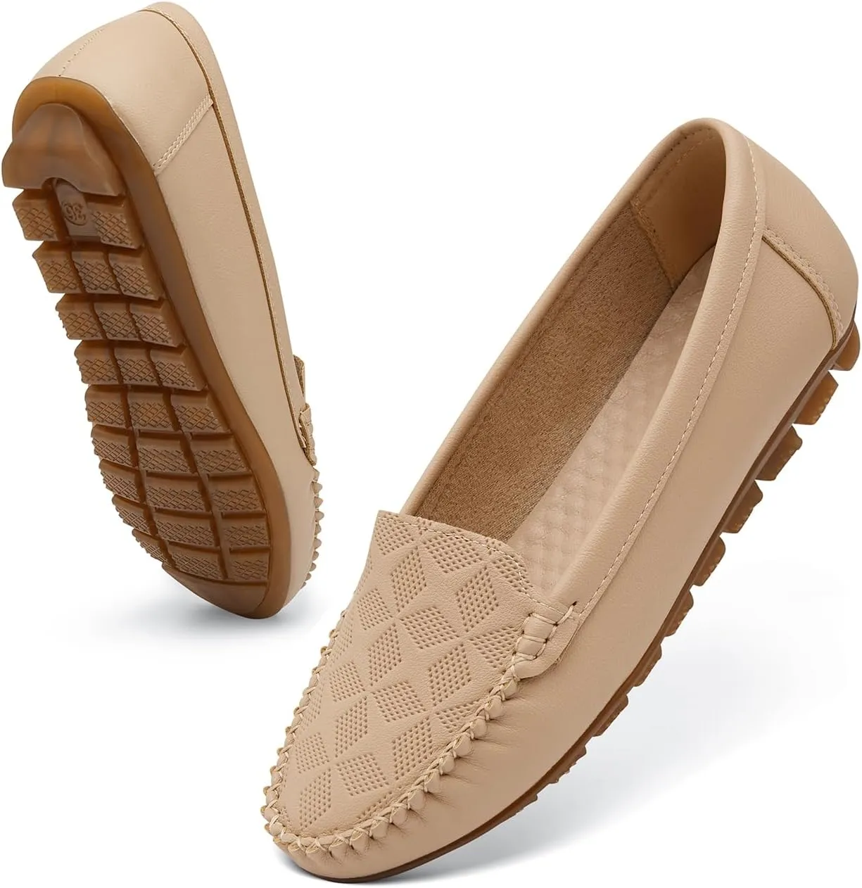 Loafers for Women PU Leather Penny Women's Loafers&Slip-ons Soft Rubber Sole Shoes Standing for a Long time