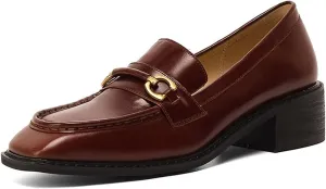 Loafers for Women Women's Casual Middle Heel Shoes Stylish and Comfortable Everyday Footwear
