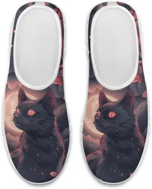 Low-Top Slip Ons Women's Casual Sneakers Non Slip Soft Loafers Comfortable Walking Shoe Fashion Sneakers White Sole Size 5.5-11.5