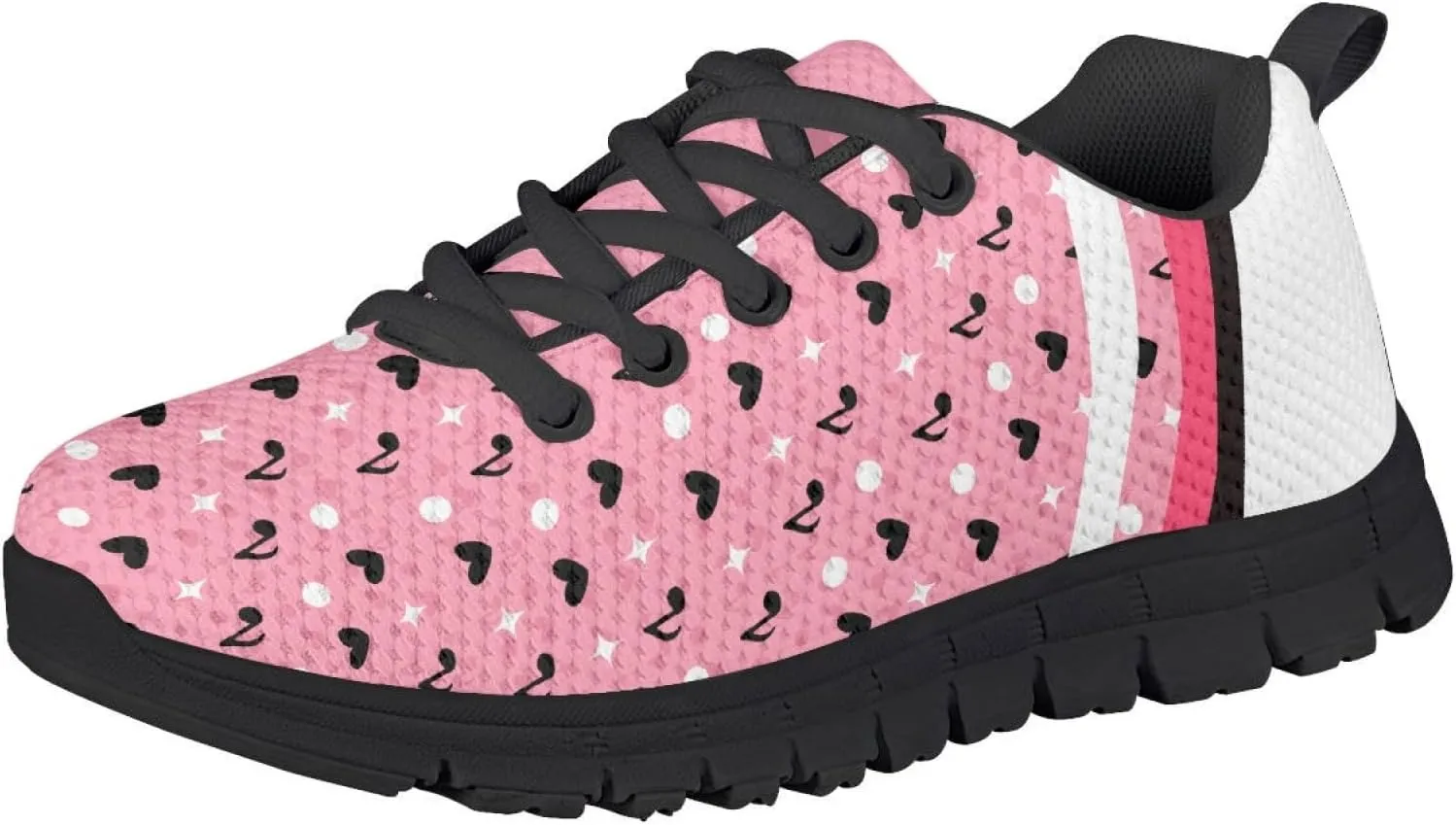 MARSVOVO Boys Girls Walking Shoes Non Slip Flexible Athletic Lightweight Breathable Printed Sneakers for Kids Most Comfortable Classic Printed Casual Fashion Non Slip Sport Kids Running Shoes