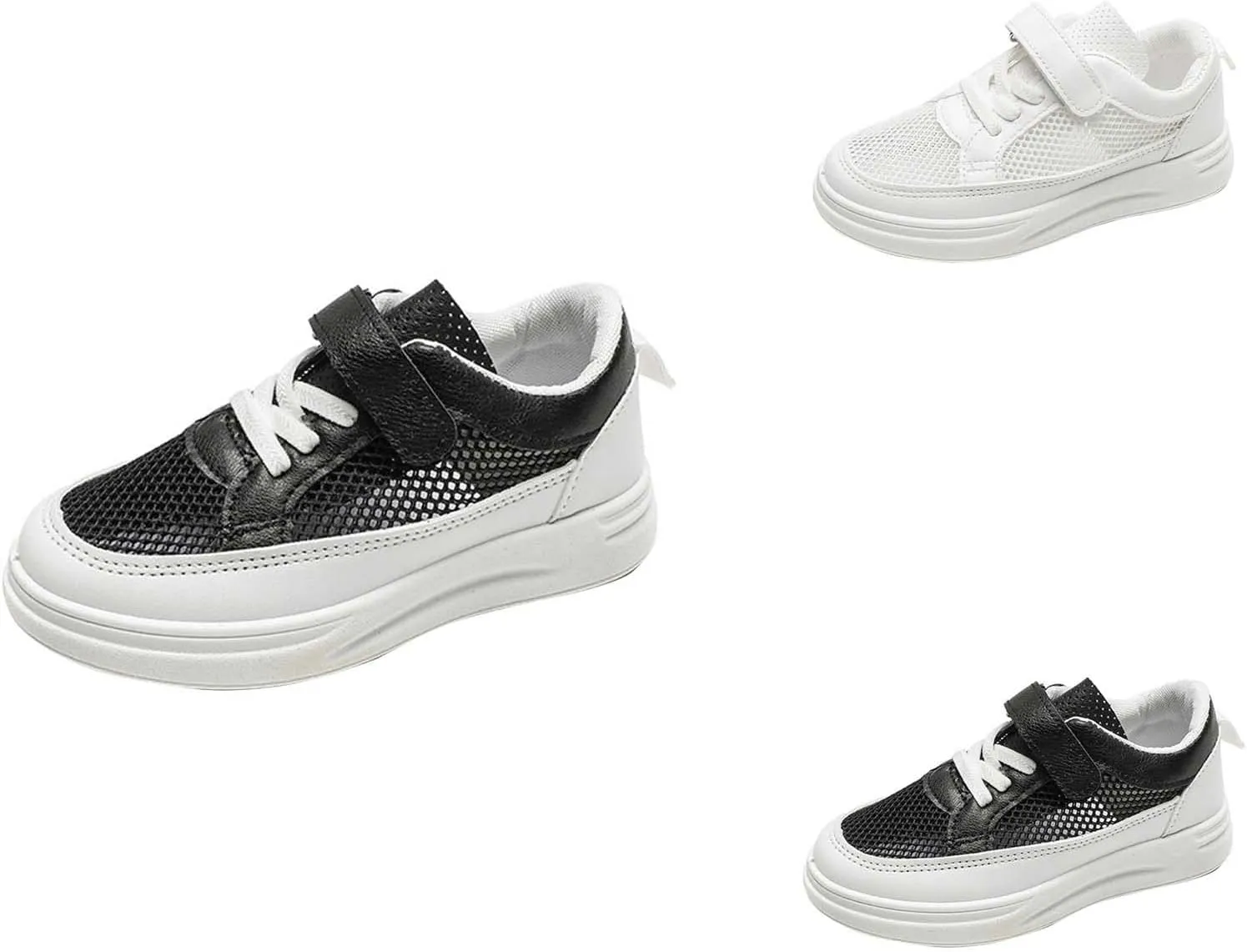 Memory Foam Sneakers for Toddler Mesh Flat Open Toe Sport Shoes Boys Baby Summer Casual Outdoor Running Breathable Shoes