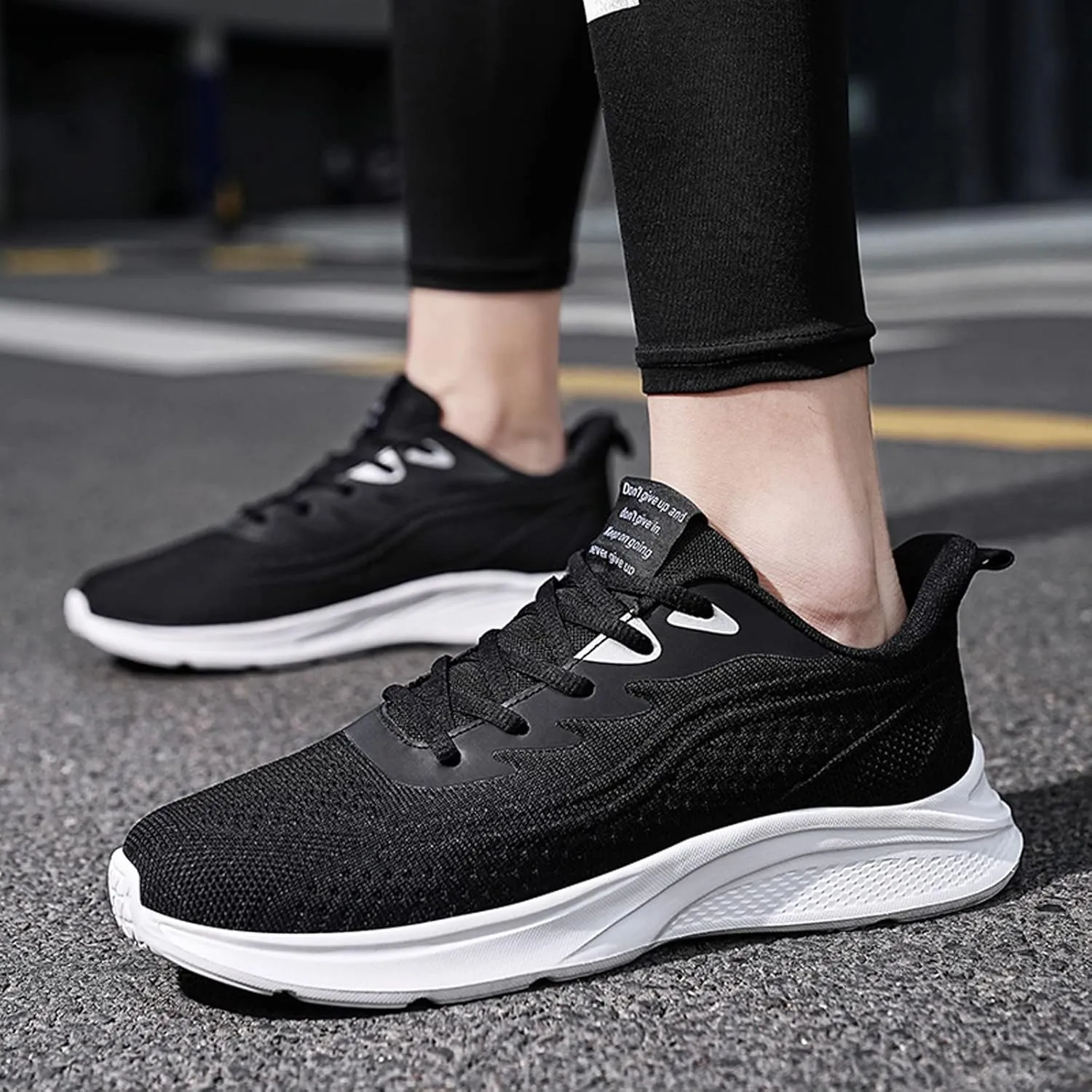 Men Slip on Walking Shoes Casual Dressy Memory Foam Breathable Fashion Sneakers Non Slip Arch Support Vacation Training Gym Shoes Wide Width