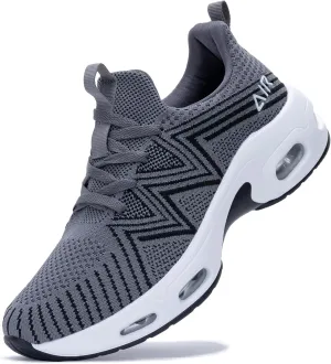 Mens Air Running Shoes Comfortable Walking Tennis Sneakers Lighweight Athletic Shoes for Sport Gym Jogging US 7-12
