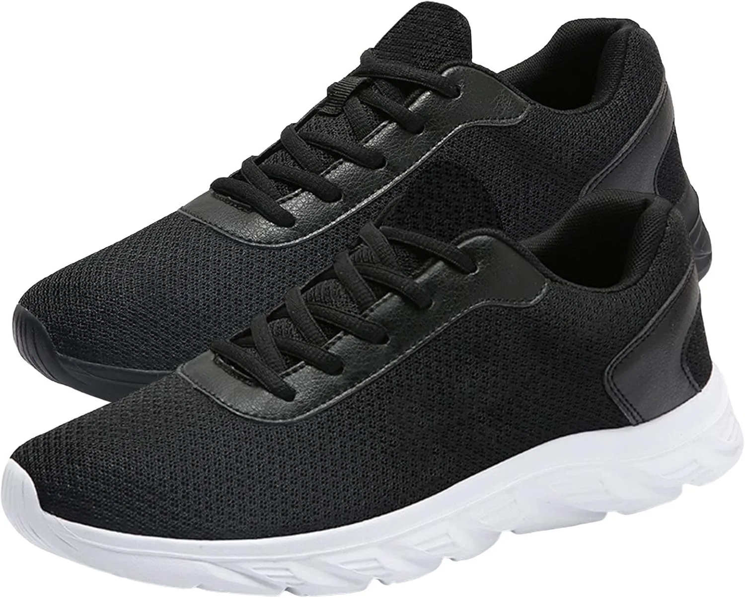 Men's Athletic Lace-Up Sneakers Breathable Mesh Lightweight Comfortable Walking Shoes for Gym Training, Jogging & Daily Sports Simple Solid Color Fashion Summer Sneaker