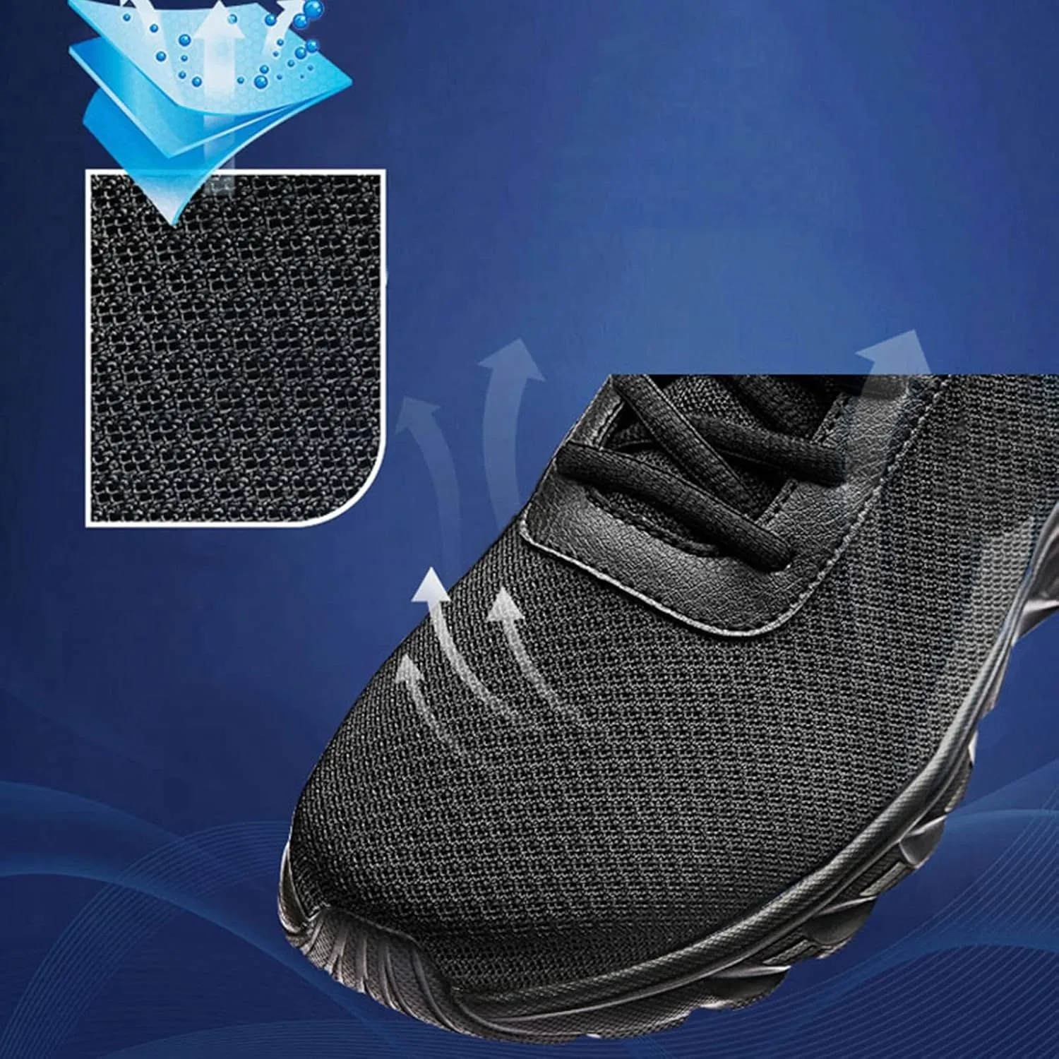 Men's Athletic Lace-Up Sneakers Breathable Mesh Lightweight Comfortable Walking Shoes for Gym Training, Jogging & Daily Sports Simple Solid Color Fashion Summer Sneaker