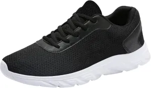 Men's Athletic Lace-Up Sneakers Breathable Mesh Lightweight Comfortable Walking Shoes for Gym Training, Jogging & Daily Sports Simple Solid Color Fashion Summer Sneaker