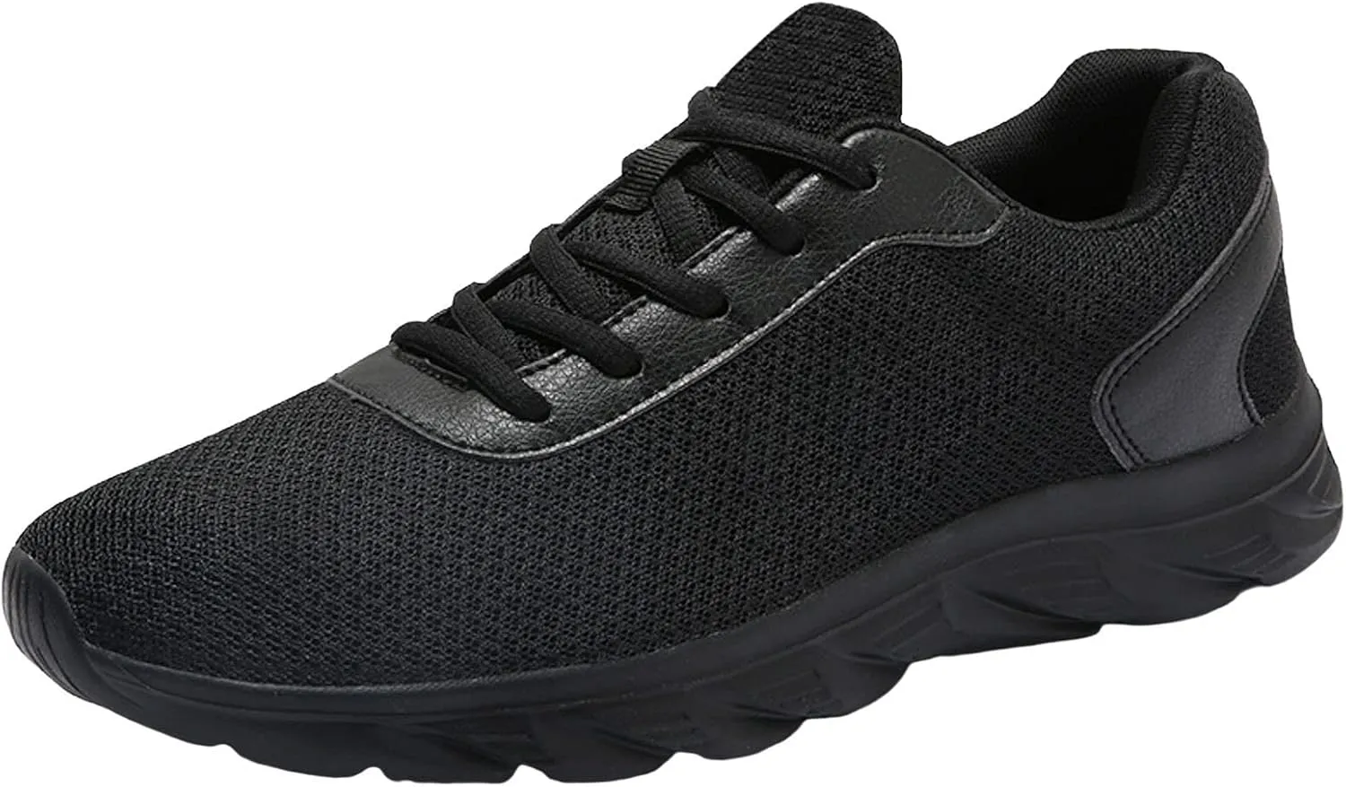 Men's Athletic Lace-Up Sneakers Breathable Mesh Lightweight Comfortable Walking Shoes for Gym Training, Jogging & Daily Sports Simple Solid Color Fashion Summer Sneaker