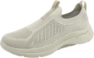 Mens Athletic Walking Slip on Shoes Breathable Mesh Lightweight Comfortable Sole Sneakers Non Slip Cushion for Running, Gym & Outdoor Activities Men's Spring and Summer Daily Shoes