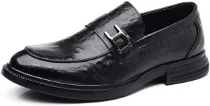 Men's Breathable Oxford Shoes Comfortable Slip-On Business Dress Shoes for All-Day Office
