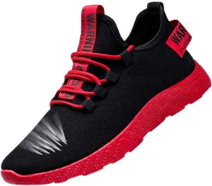 Mens Casual Lace-Up Sneakers Breathable Mesh Ultra Lightweight Comfortable Walking Shoes with Soft Memory Foam & Non Slip Rubber Sole for City Commuting Leisure Tourist Shoes