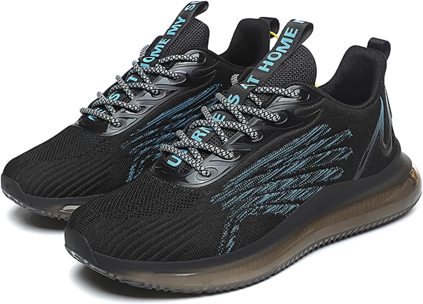 Mens Casual Lace-Up Sneakers Ultra Lightweight Breathable Mesh & Memory Foam Insole Non Slip Comfort for City Walking & Travel Fashionable Simple Printed Mesh Sneaker