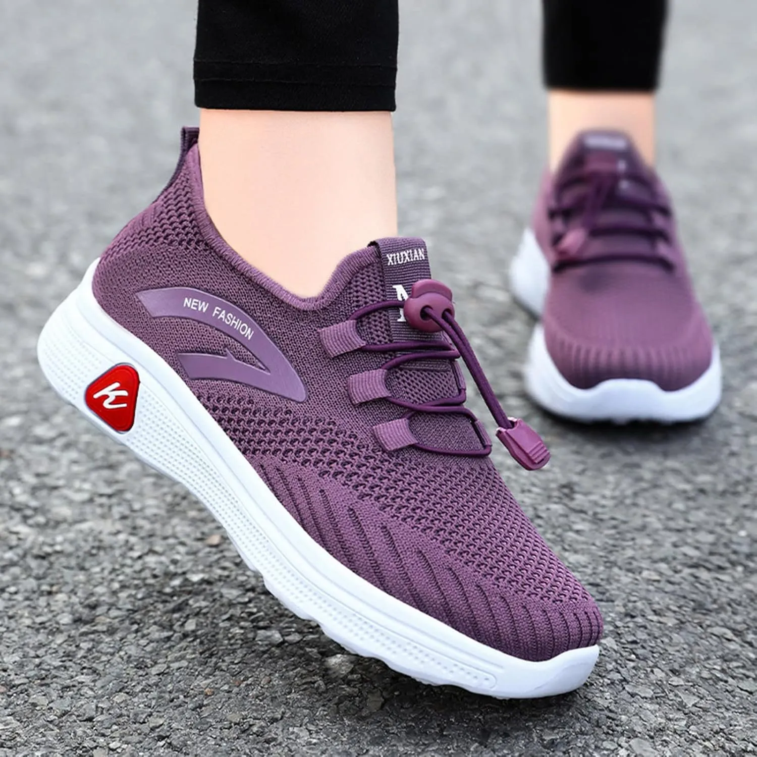 Men's Casual Slip-on Loafers Women's Fashion Sneakers Wide Width Basketball Shoes Comfortable Dressy Slip on Loafers for Women 2024 White Platform Sneakers for Women