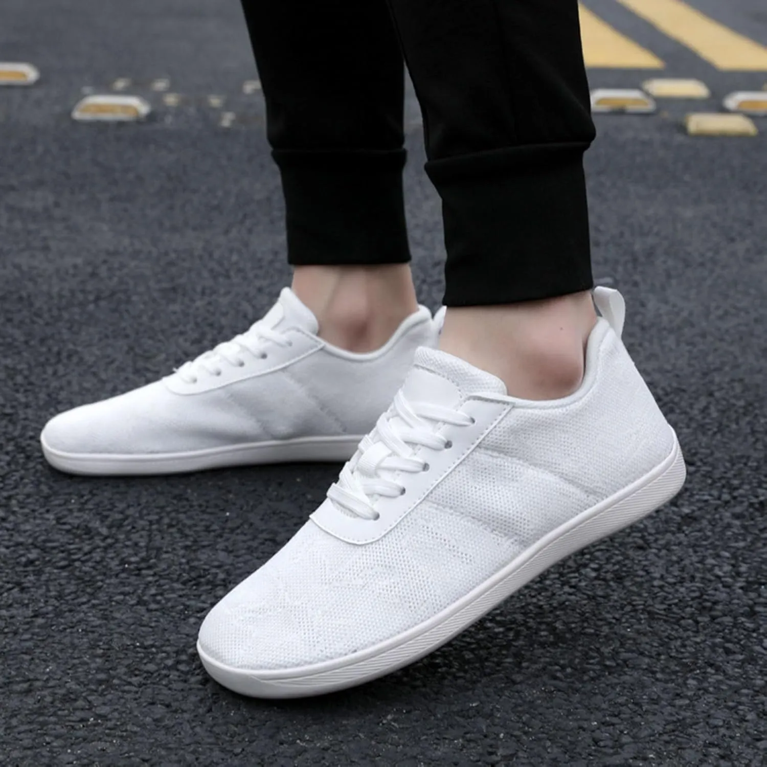 Men's Comfortable Canvas Shoes Slip On Lightweight Breathable Fashion Sneaker Hook and Loop Orthopedic Sneakers