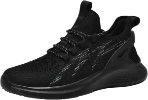 Men's Comfortable Walking Lightweight Breathable Mesh Shoes Non Slip Slip On Running Tennis Athletic Gym Workout Training Sneakers for Men Daily Workout Summer
