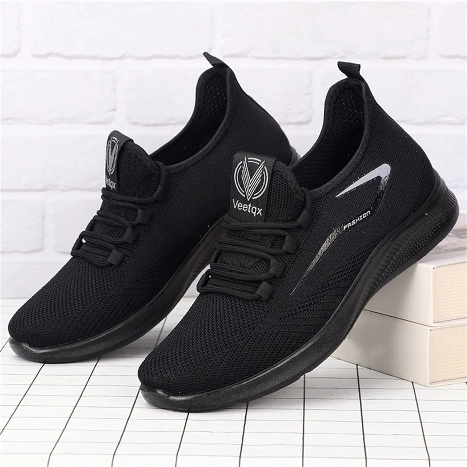 Men's Fashion Breathable Mesh Shoes, Lightweight Laced Sneakers for Spring/Summer Casual Stylish, Suitable for Social Events and Daily Wear Indoor Sneaker for Men