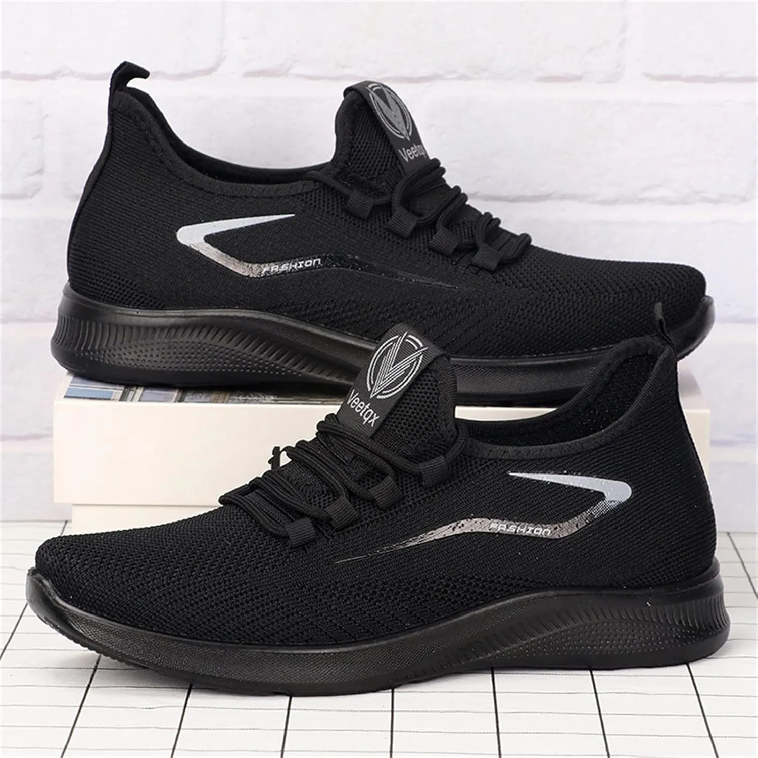 Men's Fashion Breathable Mesh Shoes, Lightweight Laced Sneakers for Spring/Summer Casual Stylish, Suitable for Social Events and Daily Wear Indoor Sneaker for Men