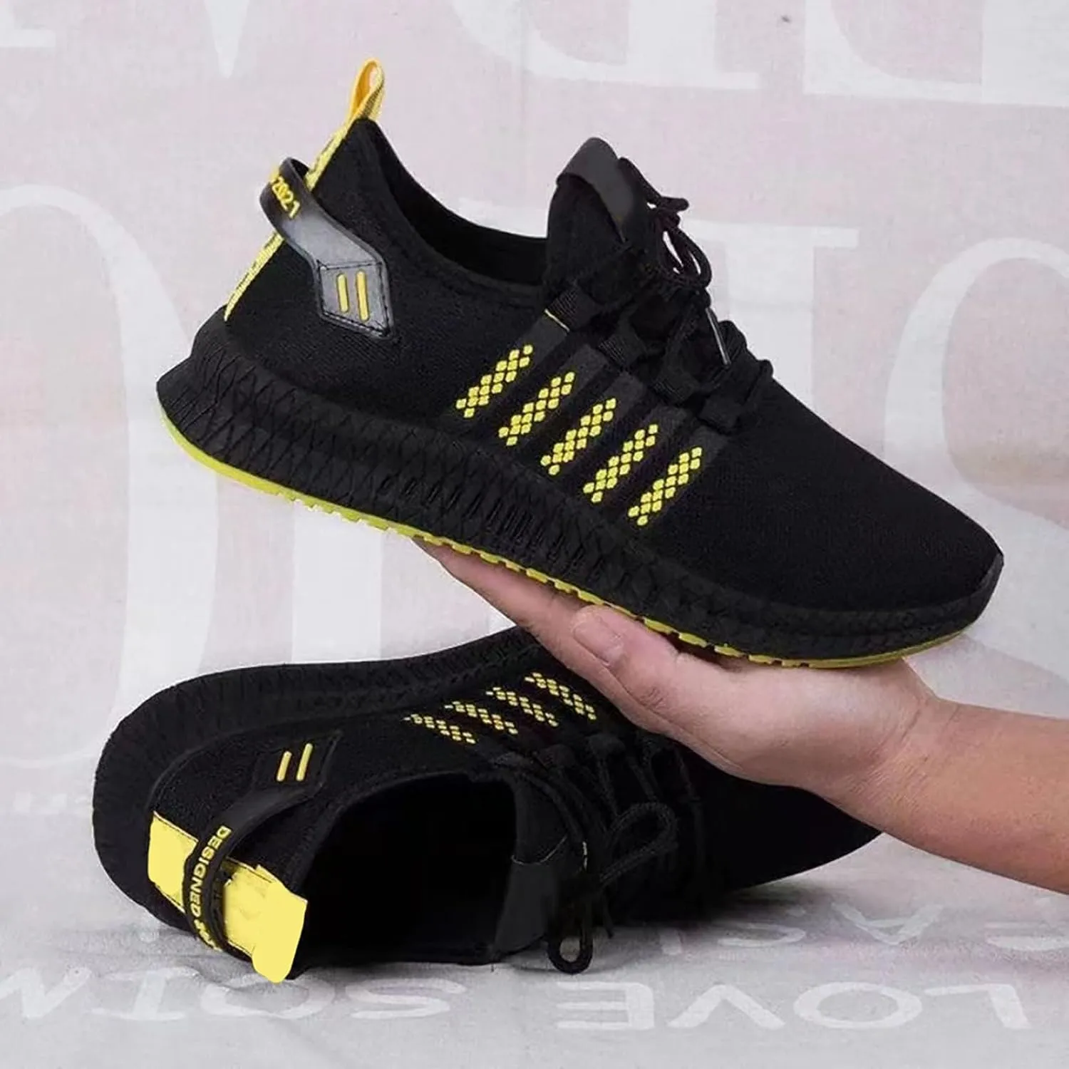 Mens Fashion Running Sneakers 2025 Orthopedic Walking Shoes Casual Mesh Lace-up Breathable Closed Toe Athletic Outdoor Comfortable Non Slip Sport Shoe