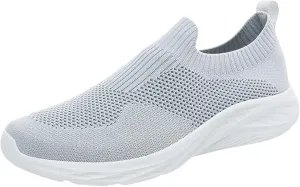Men's Lightweight Slip on Walking Sneakers Breathable Mesh Comfortable Athletic Shoes for Running, Gym Training & Casual Daily Wear Fashionable Arch Support Outdoor Casual Mens Sneaker