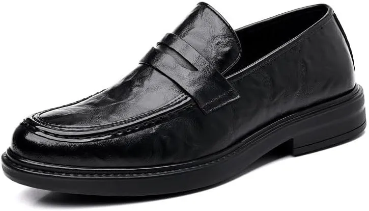 Mens Loafers Leather Fashion Dress Business Shoe All-Day Comfort Classic Formal Oxford Shoes