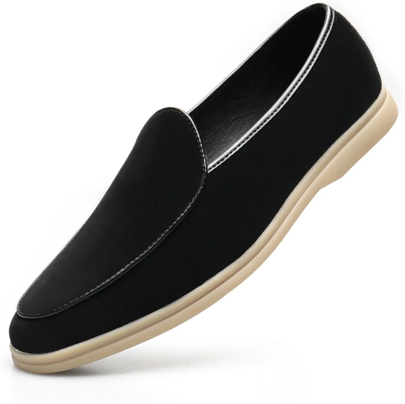 Men's Loafers Slip-Ons Casual Dress Suede Penny Loafers Fashion Wedding Formal Prom Walking Shoes for Men