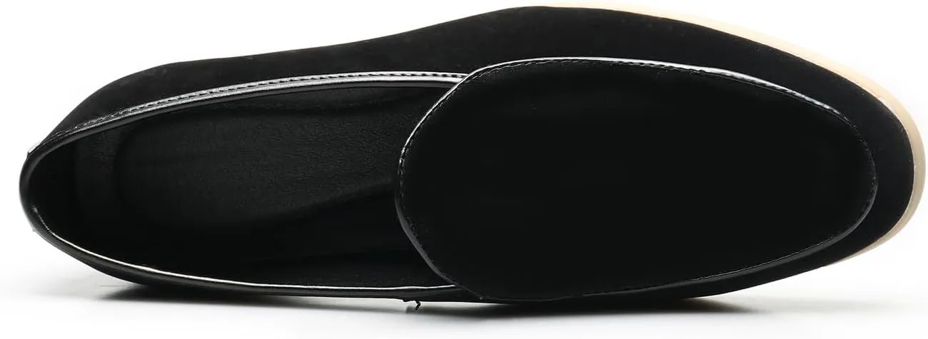 Men's Loafers Slip-Ons Casual Dress Suede Penny Loafers Fashion Wedding Formal Prom Walking Shoes for Men