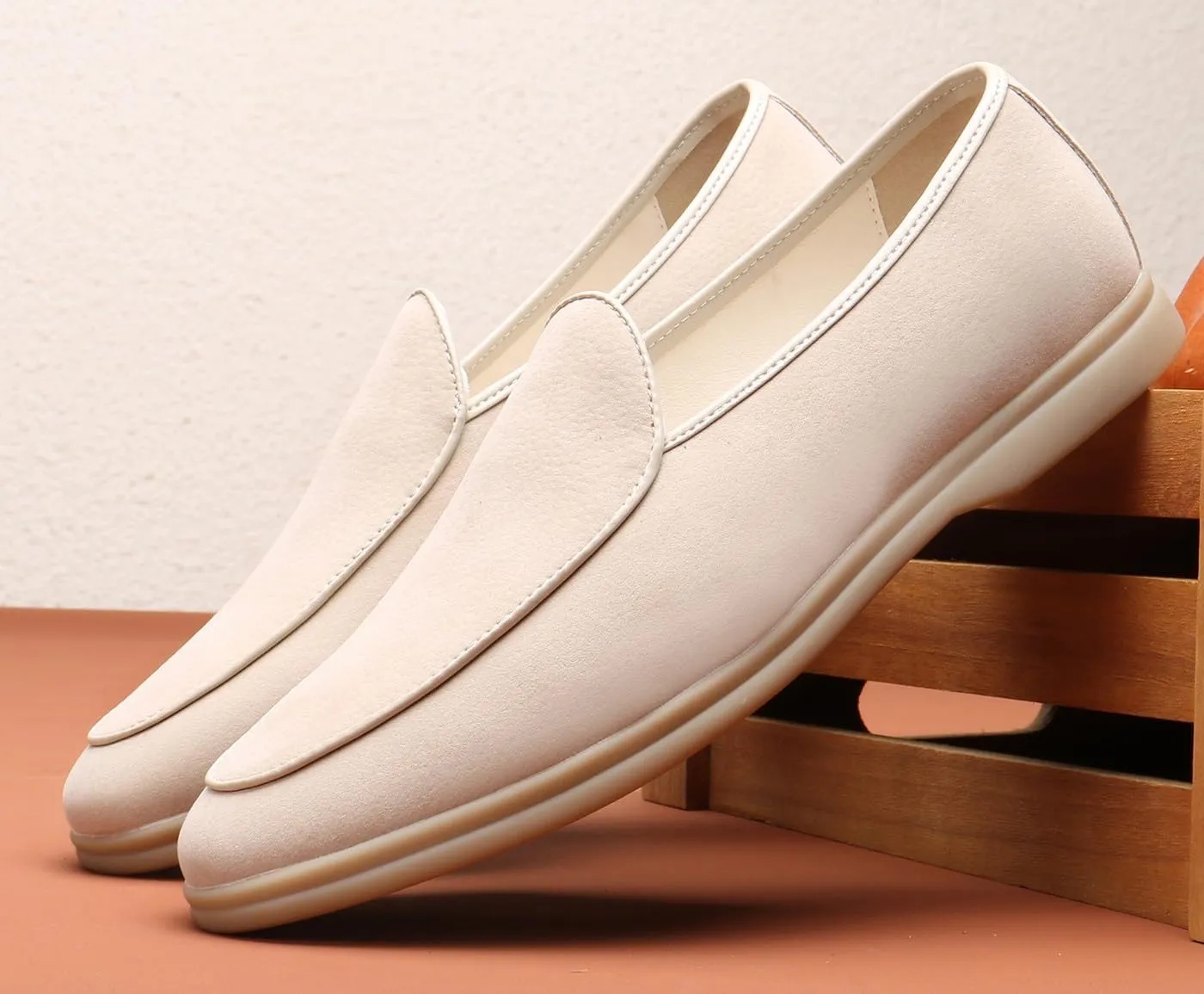 Men's Loafers Slip-Ons Casual Dress Suede Penny Loafers Fashion Wedding Formal Prom Walking Shoes for Men