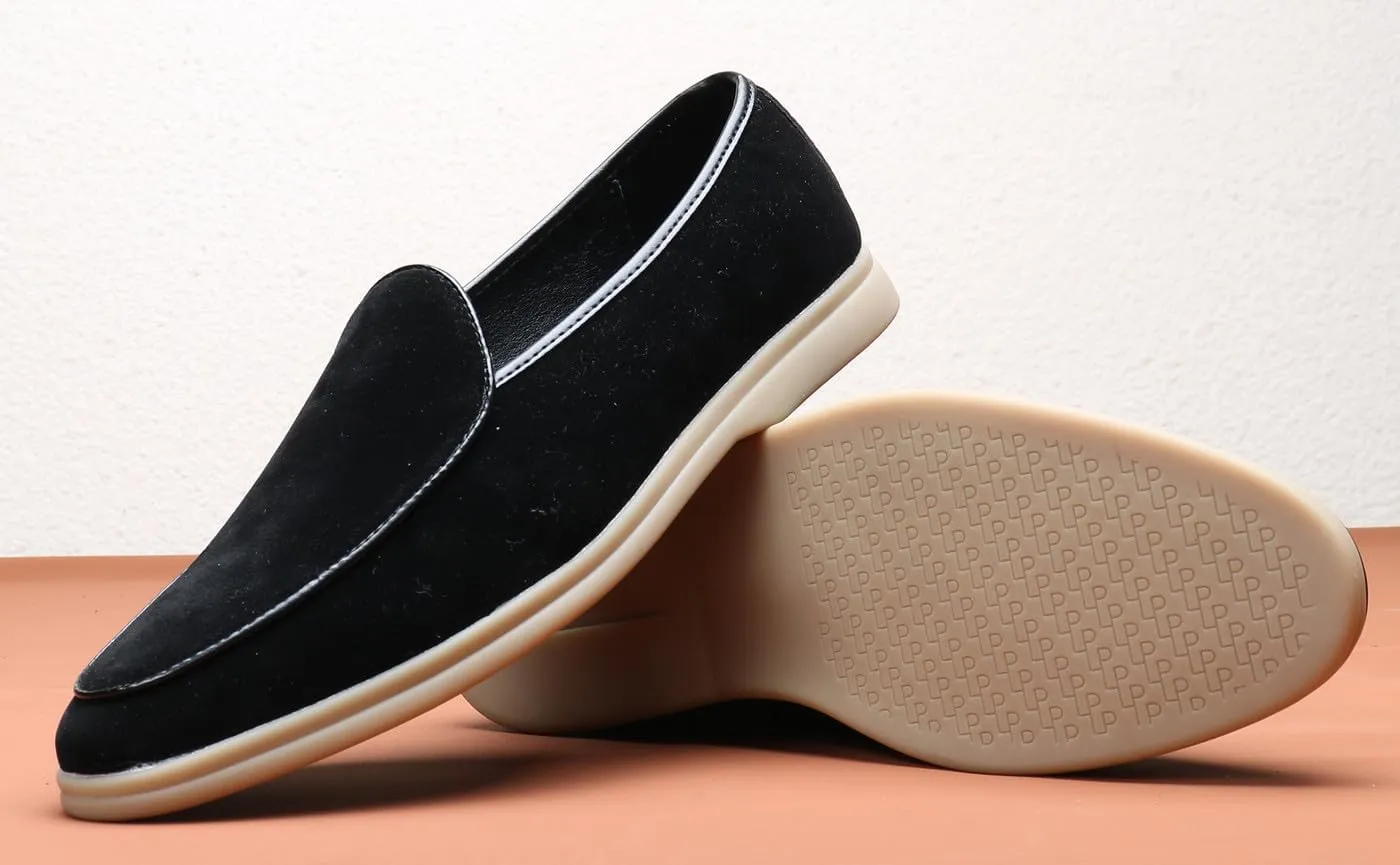 Men's Loafers Slip-Ons Casual Dress Suede Penny Loafers Fashion Wedding Formal Prom Walking Shoes for Men