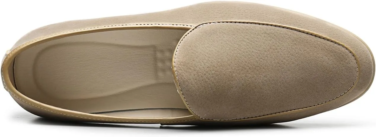 Men's Loafers Slip-Ons Casual Dress Suede Penny Loafers Fashion Wedding Formal Prom Walking Shoes for Men