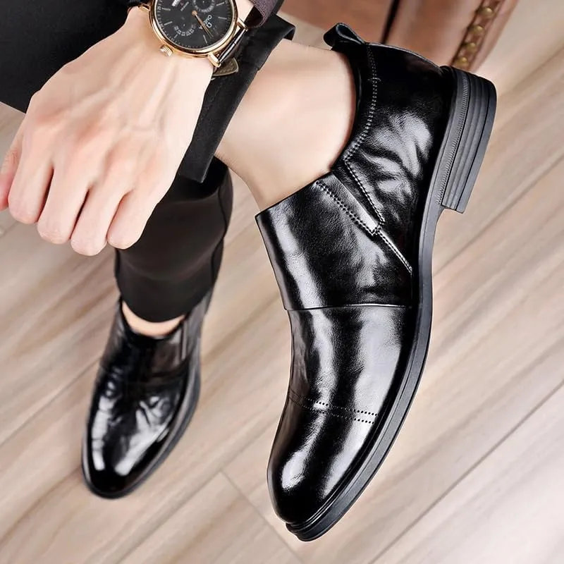 Mens Orthopedic Dress Shoes Oxfords PU Fashion Dress Sneakers Business Casual Derby Shoe