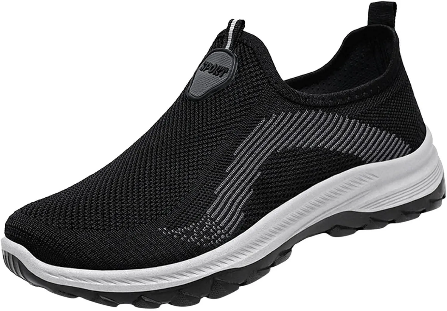 Men's Slip on Running Shoes Breathable Mesh Lightweight Comfortable Athletic Sneakers for Gym Training & Casual Walking Fashion Men Mountaineering Casual Sport Daily Work Shoes
