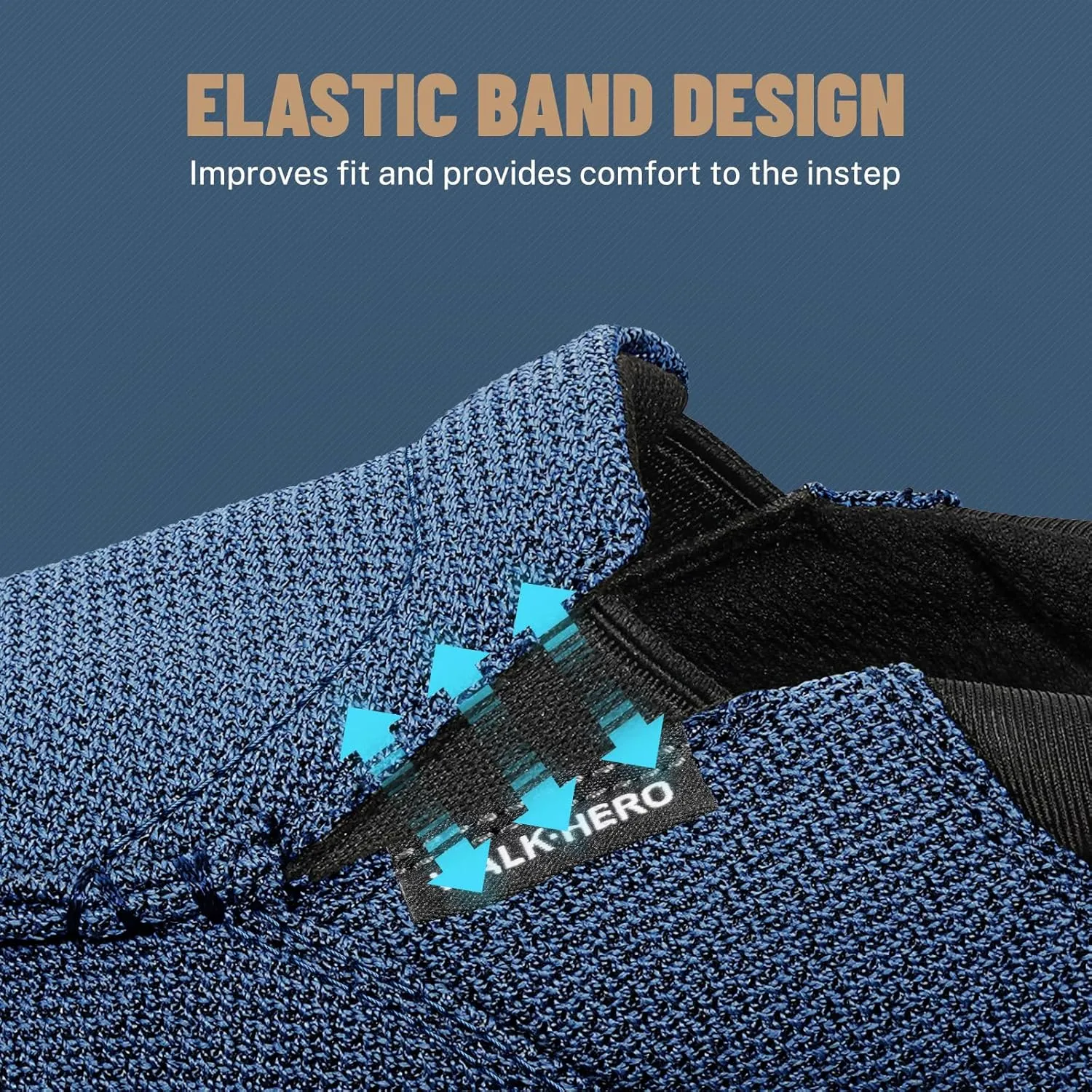 Mens Slip On Shoes - Breathable Casual Loafers Shoes for Plantar Fasciitis with Arch Support - Orthopedic Mens Boat Shoes for Daily Walking