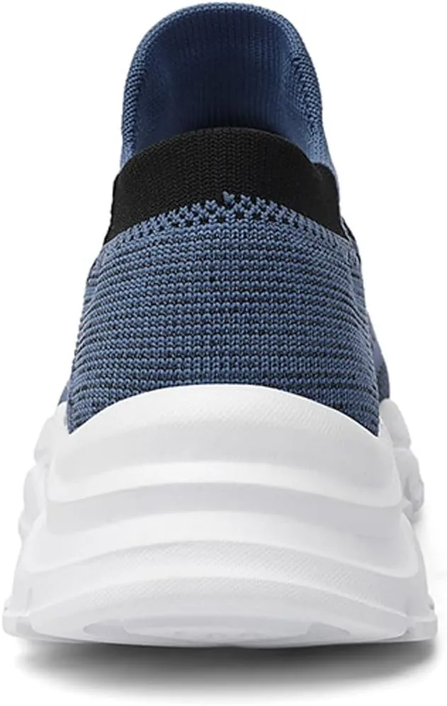Mens Slip On Walking Shoes Cushion Running Shoes Trainers Athletic Gym Fitness Sport Sneakers Non Slip Arch Support Breathable Mesh Workout Fashion Breathable Comfortable Sneakers