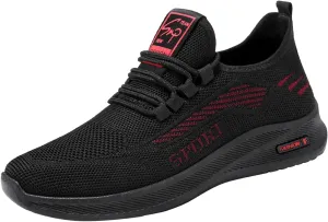 Mens Slip On Walking Shoes Sneakers Running Shoe Trainers Athletic Gym Fitness Sport Sneaker Non Slip Breathable Mesh Workout Fashion Breathable Comfortable Footwear for Men