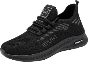 Mens Slip On Walking Shoes Sneakers Running Shoe Trainers Athletic Gym Fitness Sport Sneaker Non Slip Breathable Mesh Workout Fashion Breathable Comfortable Footwear for Men