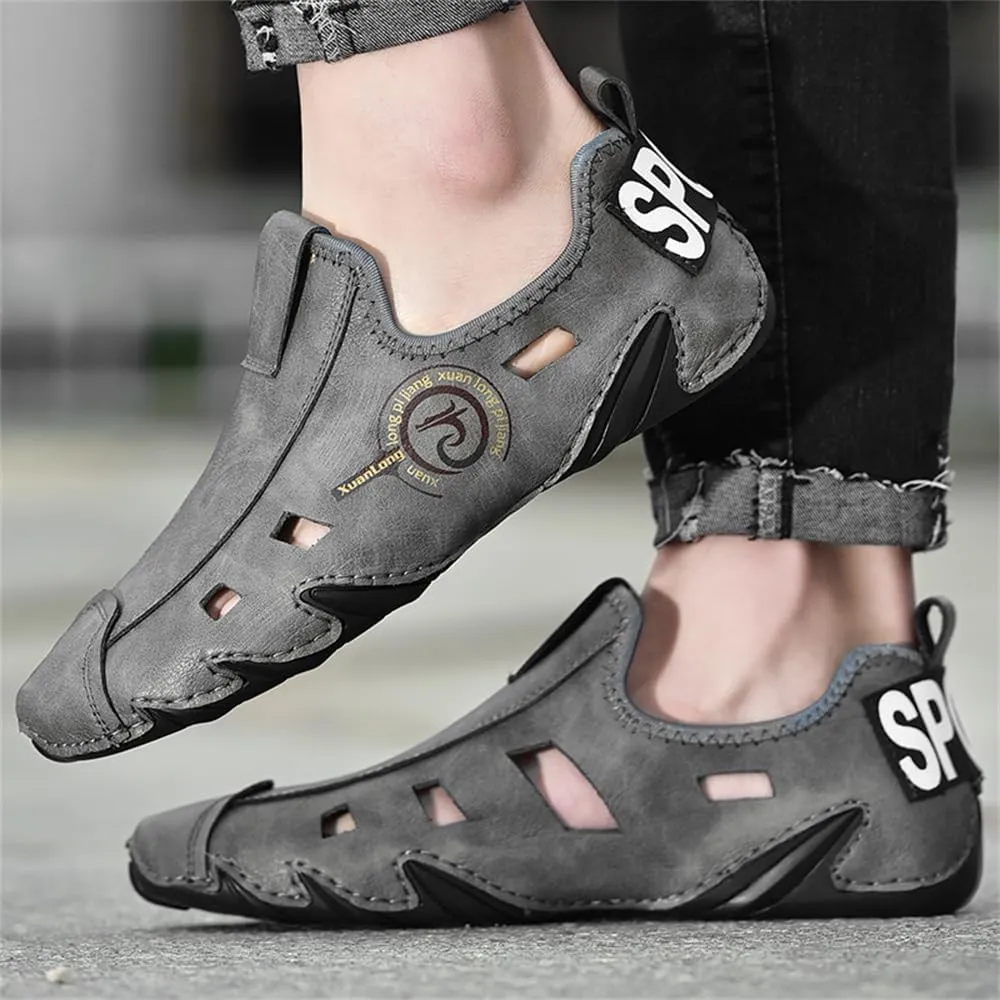 Mens Soft Leather Driving Shoes Slip On Casual Shoes Comfort Breathable Walking Shoes for Men