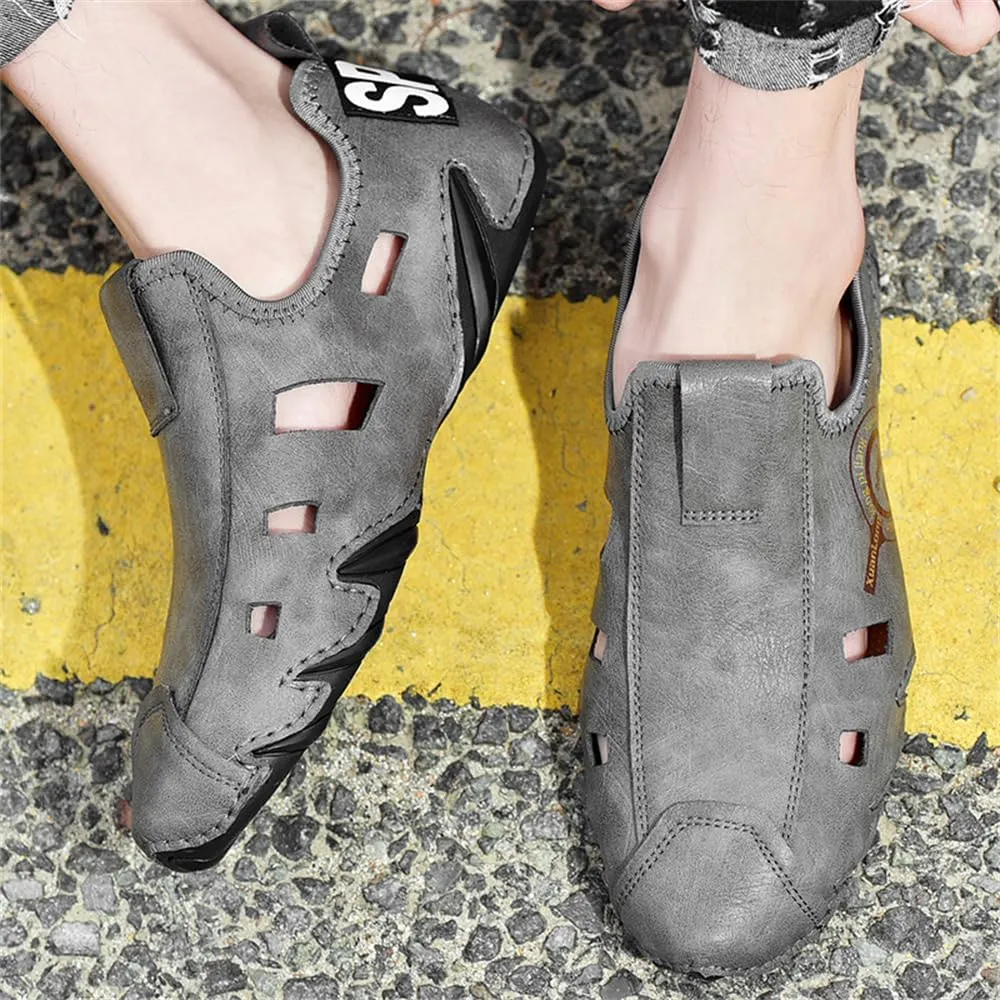 Mens Soft Leather Driving Shoes Slip On Casual Shoes Comfort Breathable Walking Shoes for Men