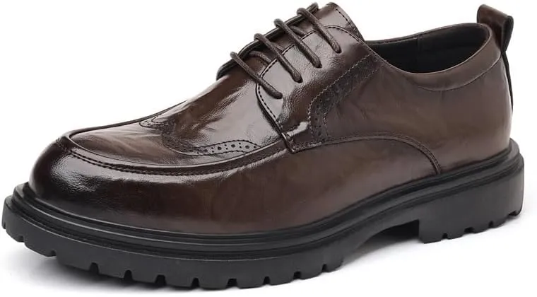 Mens Tuxedo Shoes Walking All-Day Comfort Retro Dress Shoes Summer Work Formal Oxford Shoes