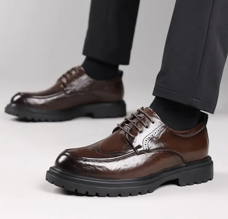 Mens Tuxedo Shoes Walking All-Day Comfort Retro Dress Shoes Summer Work Formal Oxford Shoes