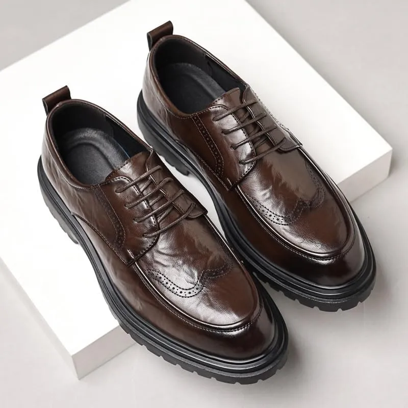 Mens Tuxedo Shoes Walking All-Day Comfort Retro Dress Shoes Summer Work Formal Oxford Shoes