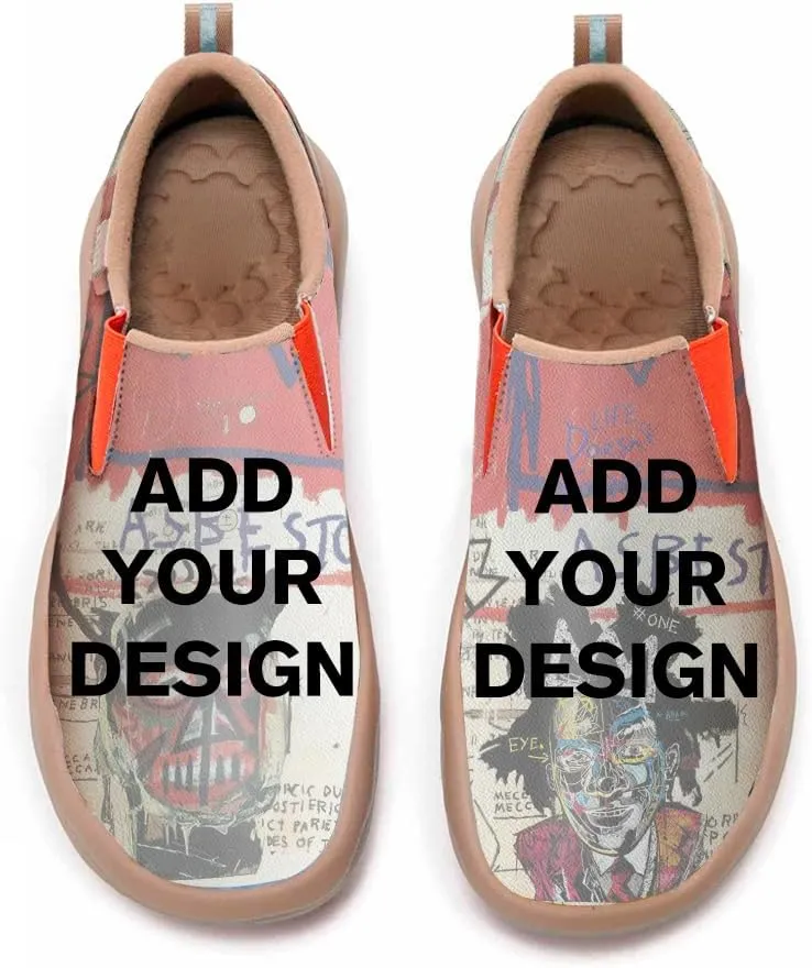 Men's Walking Shoes Art Painted Travel Sneaker Slip Ons Leather Lightweight Comfortable Casual Loafers