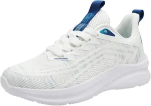 Mens Walking Shoes Lightweight Breathable Mesh Slip On Running Shoes Comfortable Non Slip Thick Sole Fashion Cushion Basketball Sneakers Workout Casual Sports Sneaker with Arch Support