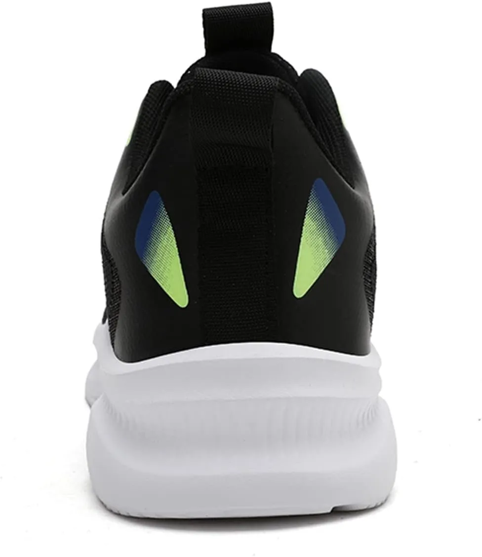 Mens Walking Shoes Lightweight Breathable Mesh Slip On Running Shoes Comfortable Non Slip Thick Sole Fashion Cushion Basketball Sneakers Workout Casual Sports Sneaker with Arch Support