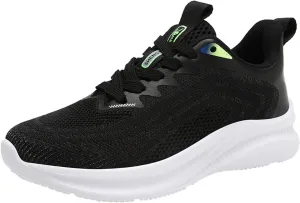 Mens Walking Shoes Lightweight Breathable Mesh Slip On Running Shoes Comfortable Non Slip Thick Sole Fashion Cushion Basketball Sneakers Workout Casual Sports Sneaker with Arch Support