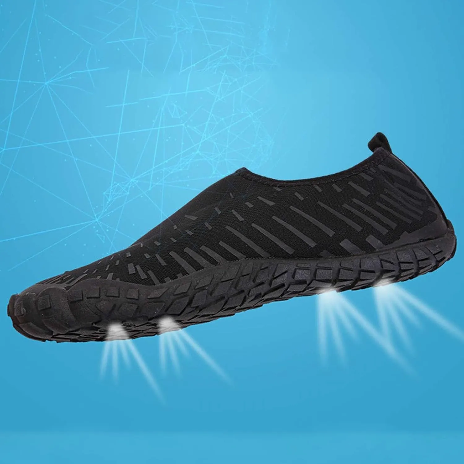 Mens Water Proof Shoes Size 12 Closed Toe Non Slip Hiking Water Shoes Men Womens Wide Width Water Shoes Slip on Soft Beach Shoes for Pool Beach Surf Walking Water Park